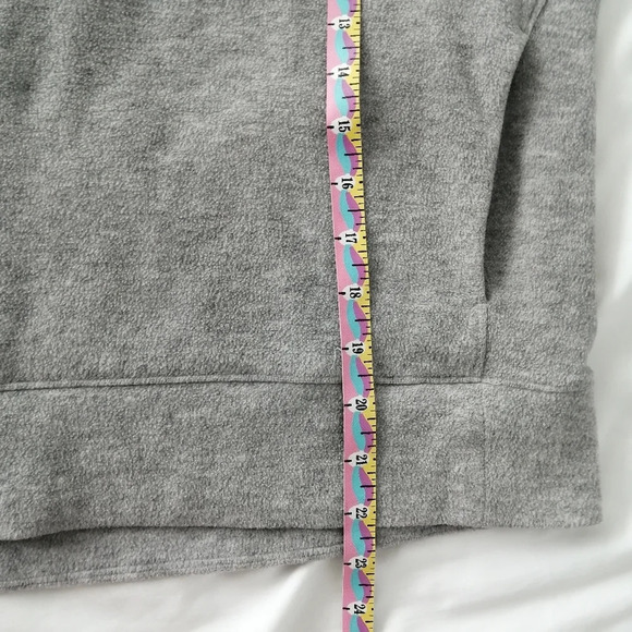 Lululemon Go Forward Fleece Pullover Sweater Light Grey High Cowl Neck Size 4 - Picture 15 of 16